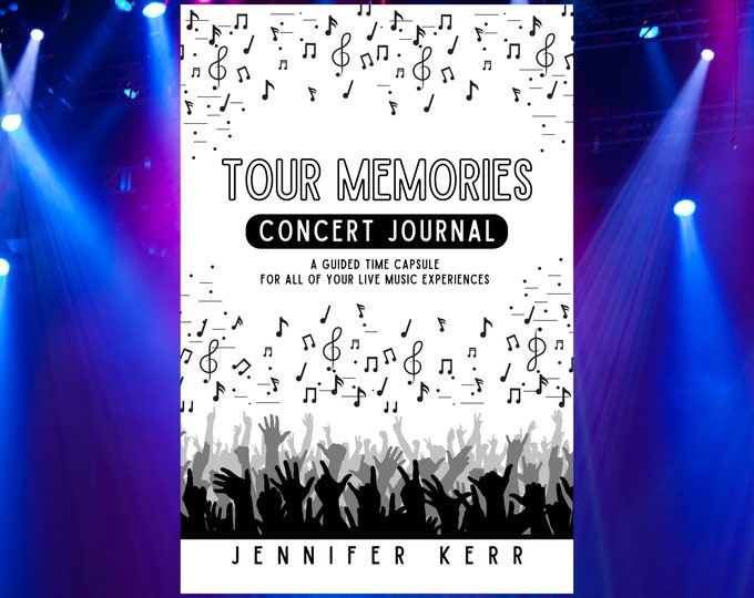 Tour Memories Concert Journal | Guided Journal and Time Capsule to Record Your Live Music Experiences | Rock and Roll | Musician