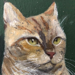 Pet Portrait Custom, Oil Painting From Photo Original Cat Painting, Animal Art Hand Painted Pet Portrait image 4