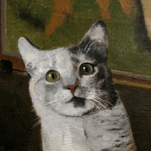 Pet Portrait Custom, Oil Painting From Photo Original Cat Painting, Animal Art Hand Painted Pet Portrait image 7