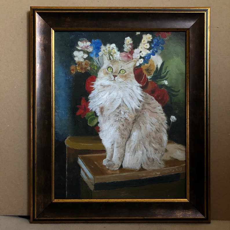 Pet Portrait Custom, Oil Painting From Photo Original Cat Painting, Animal Art Hand Painted Pet Portrait image 5