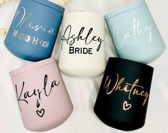 Personalized Wine Tumbler, Custom Wine Tumbler, Personalized Wine Glasses, Bridesmaid Gift Ideas, Bachelorette Gifts, Bridesmaid Proposal