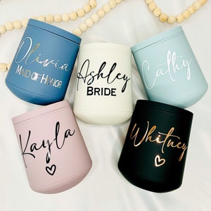 Personalized Wine Tumbler, Custom Wine Tumbler, Personalized Wine Glasses, Bridesmaid Gift Ideas, Bachelorette Gifts, Bridesmaid Proposal