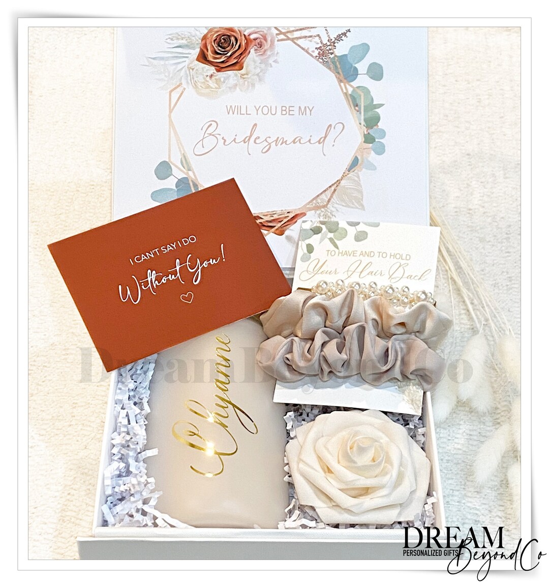 Bridesmaid Proposal Box Set Personalized Gift Box Will You Be My Matron ...