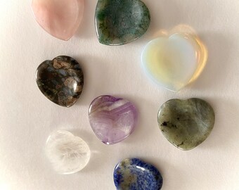 Crystal Heart Worry Stone- Awful Sloth