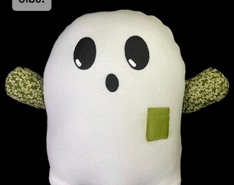 3lb Gloomy Ghost *With Pocket and Removable Crystal Heart* - Customizable Weighted Plush