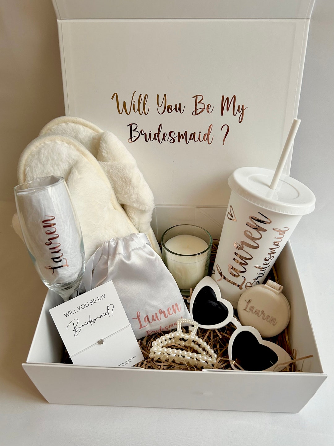 Personalised Bridal Party Proposal Box Will You Be My Bridesmaid Maid Personalised Bridal Party Proposal Box Will You Be My Bridesmaid Maid