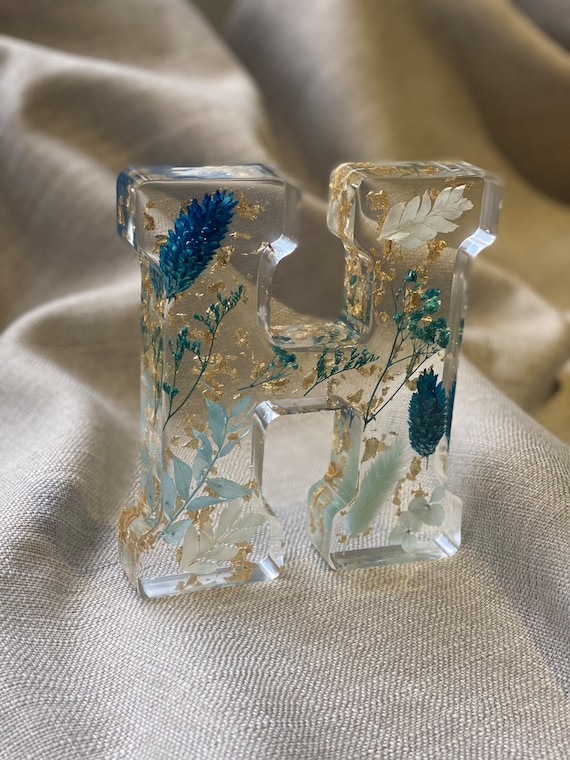 Large Light up Resin Flower Letter Custom Hand Made to Order Etsy UK