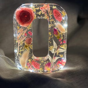Letra grande de resina con luz y nombre inicial E personalizada hecha a mano para cumpleaños, día de la madre, regalo para hija, decoración del hogar, amiga