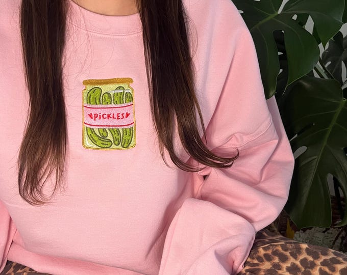Pickles Embroidered Sweatshirt