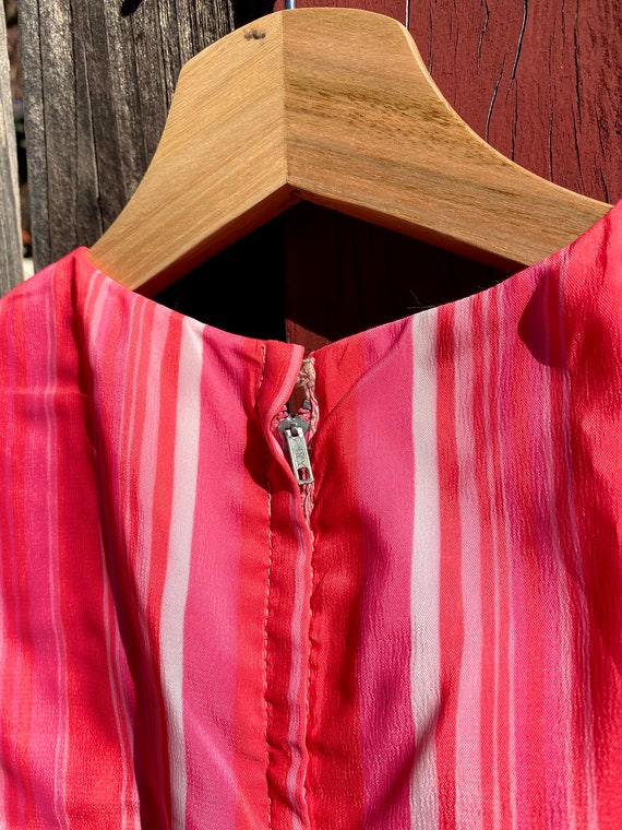 Pink Striped Summer Dress - image 5