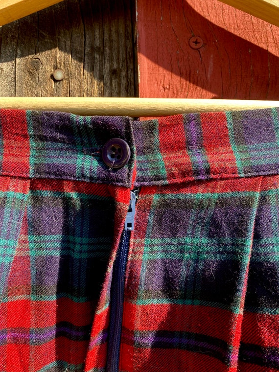 Blue, Green, & Red Plaid Skirt - image 7