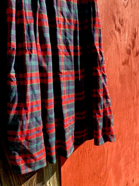 Blue, Green, & Red Plaid Skirt - image 6