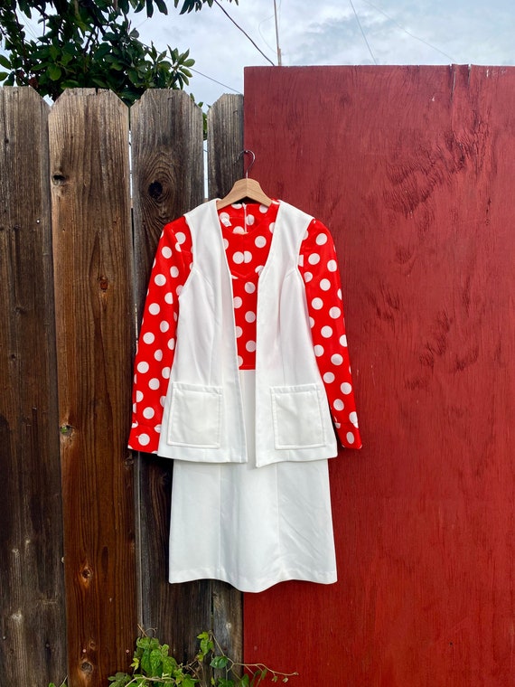 Red & White Polka Dot Dress