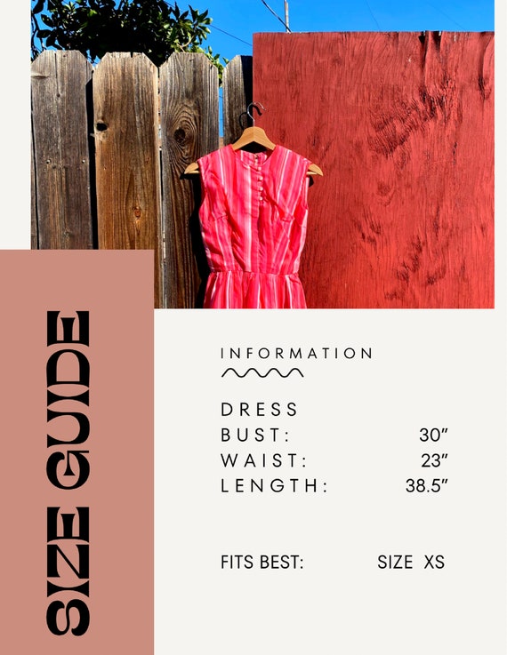 Pink Striped Summer Dress - image 9