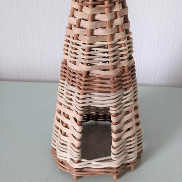 Handwoven rattan Teepee - display