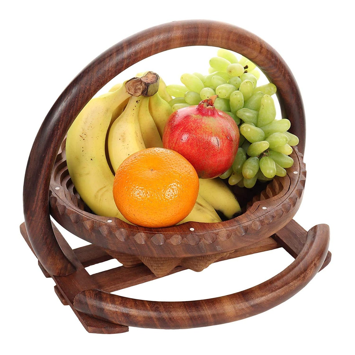 Wooden Foldable Basket Fruit Basket Vegetable Basket Etsy UK