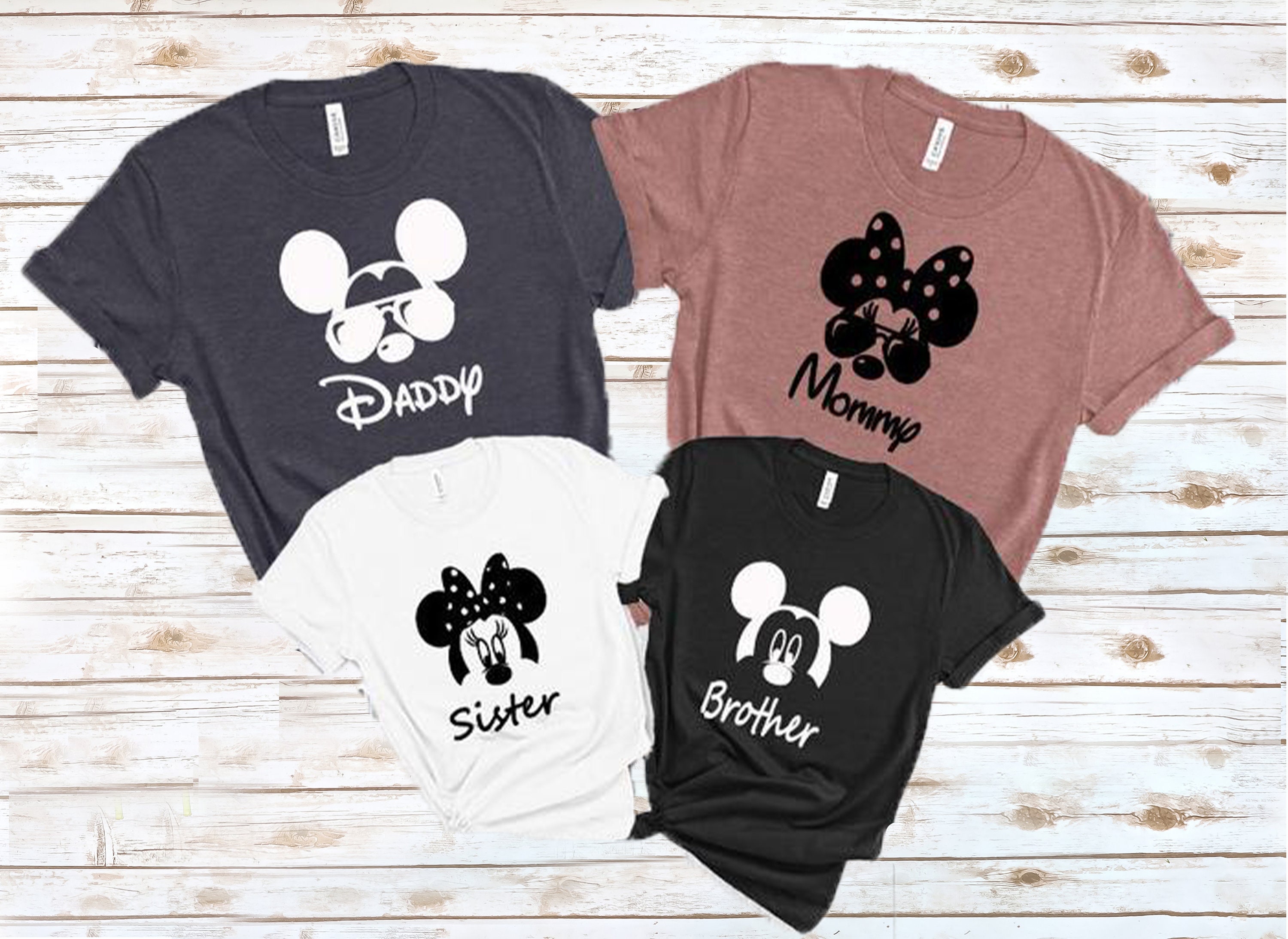Daddy Disney Shirt Mommy Shirt Sister Brother Matching Top | Etsy