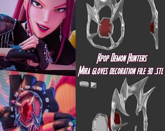 Mira Inspired Gloves Decoration Kpop Demon Hunters 3D File .stl - Accessories - gloves