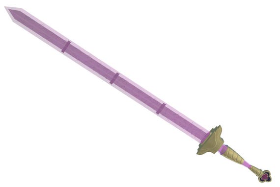 Espada De Cosplay Rum-i De 91/46 Cm – Accesorio De Anime Impreso En 3D Para Disfraces Y Colección