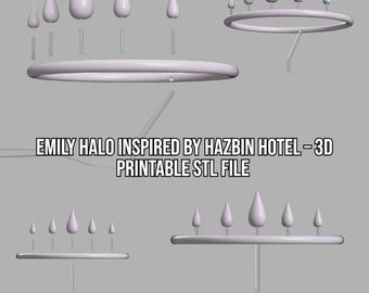 Emily-inspired halo hairband from Hazbin Hotel stl 3D file
