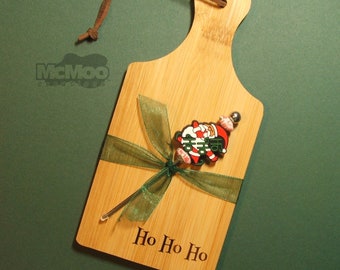 Ho Ho Ho Mini Personal Charcuterie Board/Appetizer Pick Set.  Hostess Gift.  Christmas Theme.