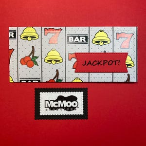 Jackpot Cash Envelope.  Cash Envelope. Casino Theme Cash Envelope.