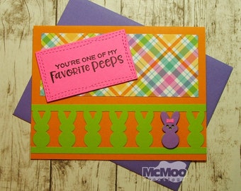 One of my Favorites (Purple) Card. Handmade Easter Card. Easter Greeting Card.