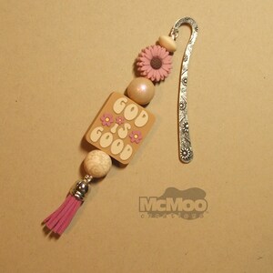God is Good Beaded Bookmark.  Themed Beaded Bookmark.  Religious Gift.  Baptism Gift.  Confirmation Gift.