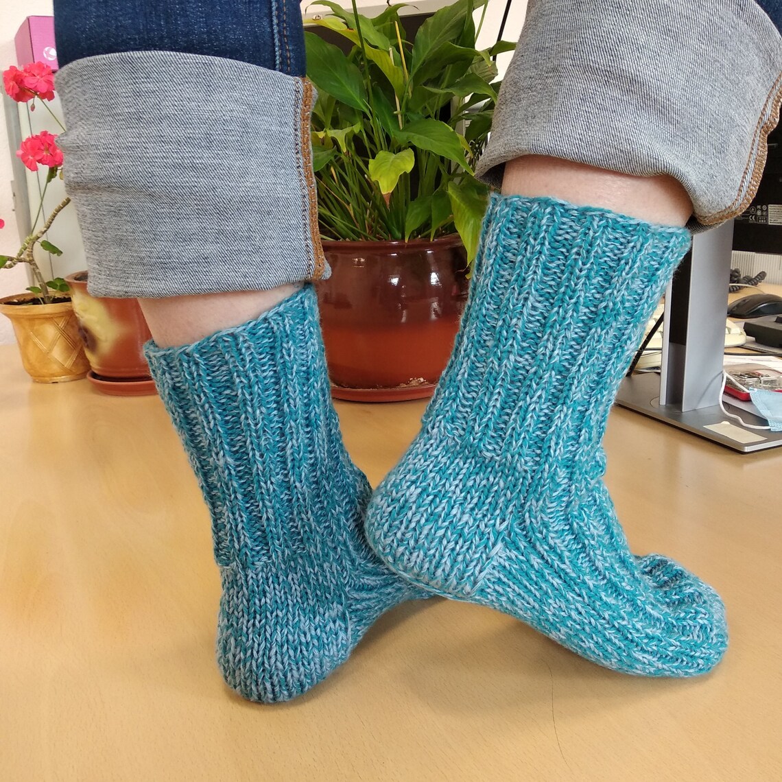 Women's eco friendly knitted socks made of hypoallergenic Etsy