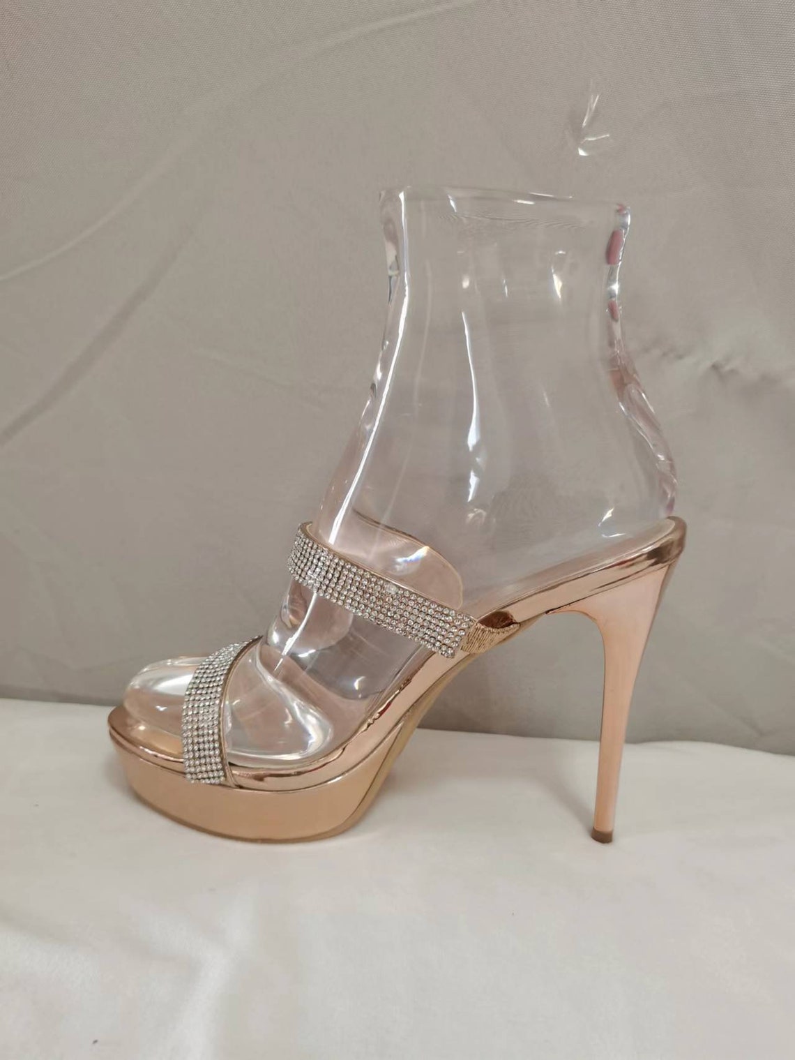 Clear Plexi Resin Female Mannequin Foot Form for 10cm High - Etsy