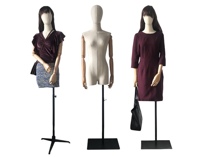 Fall Winter Minimalist Boutique Linen Mannequin Dress Fomr Beatrice