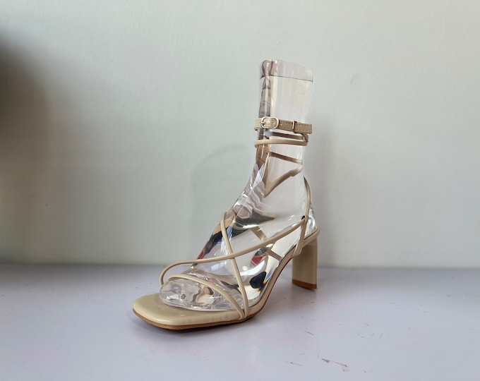 High Heel Roman Shoes Display Plexi Transparent Female Mannequin Foot Form RF-4