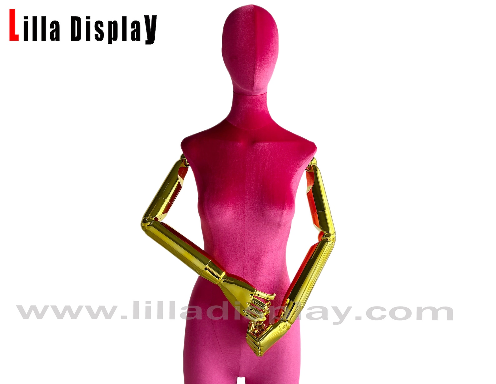 Adjustable Gold Base BIG PLUS SIZE Hot Pink Female Mannequin Etsy
