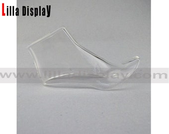 Economy HOLLOW acrylic 7cm Medium heeled shoe display mannequin foot form AHF02