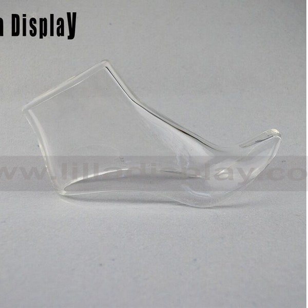 Economy HOLLOW acrylic 7cm Medium heeled shoe display mannequin foot form AHF02