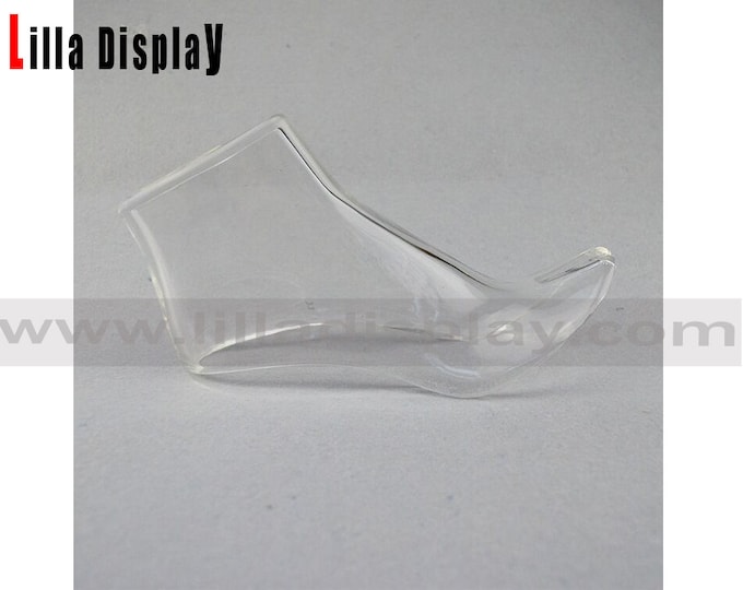 Economy HOLLOW acrylic 7cm Medium heeled shoe display mannequin foot form AHF02