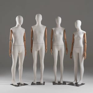 160CM Tall Full Body Teenager European Young Girls Natural Linen Mannequins Dress Form Diya