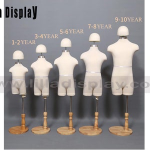 Lilladisplay 5-6 anni base in legno bambino manichino da cucito SC03