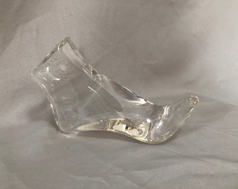 Lilladisplay 10cm high heeled shoes display plexi transparent solid resin foot form RF-2