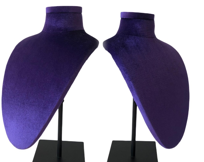 Advent Purple Color Necklace Jewelry Display Mannequin Neck Stand Jacey