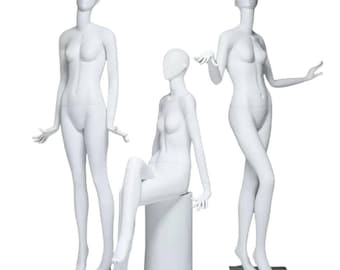 Bridal Store Display Stylized Female Mannequin Angie:188cm Tall