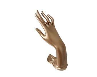 Gold Color Rings Display Mannequin Hand HD02