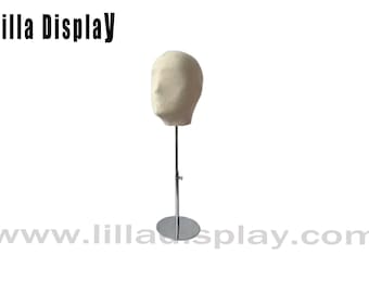 Styropor-Kopf Für Perücken & Hüte - Weiblicher Dummy-Kopf, Weiß, 20 Cm Hoch, Kopfumfang 52 Cm