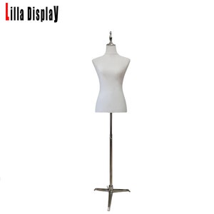 White Velvet Chest 88CM European Size Female Mannequin Dress Form Emily