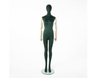 Lilladisplay Full Body Velvet Female Mannequin Dress Form Amber