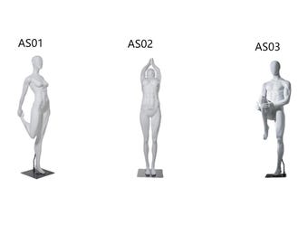 5pcs/Lot Retail Sports Store Visual Merchandising Sports Stretching Training Mannequins AS