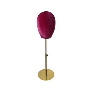 Espositore per cappelli Espositore per fascia Personalizzato 99 colori Base oro Testa di manichino bambino Bebe