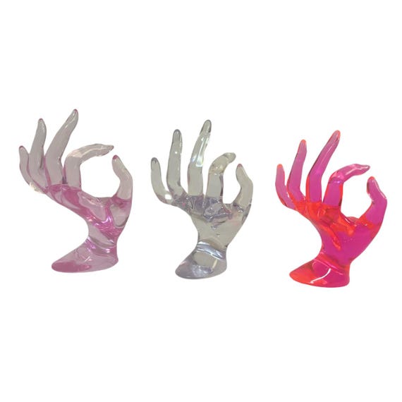 Mannequin Hot Pink Necklace Display Mannequin Dress Jewelry Earring Necklace  Stand Display Holder H060-A20