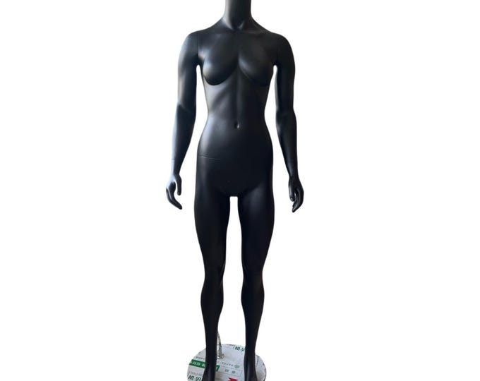 Full Body Black Matt Color Sports Fitness Athletic Female Mannequin Tonic-1
