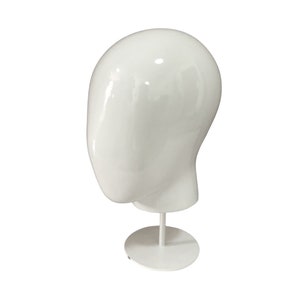 Hats Display Wigs Display Headband Display White Glossy 33cm White Base Female Mannequin Head Janice
